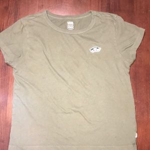 vans olive green tee